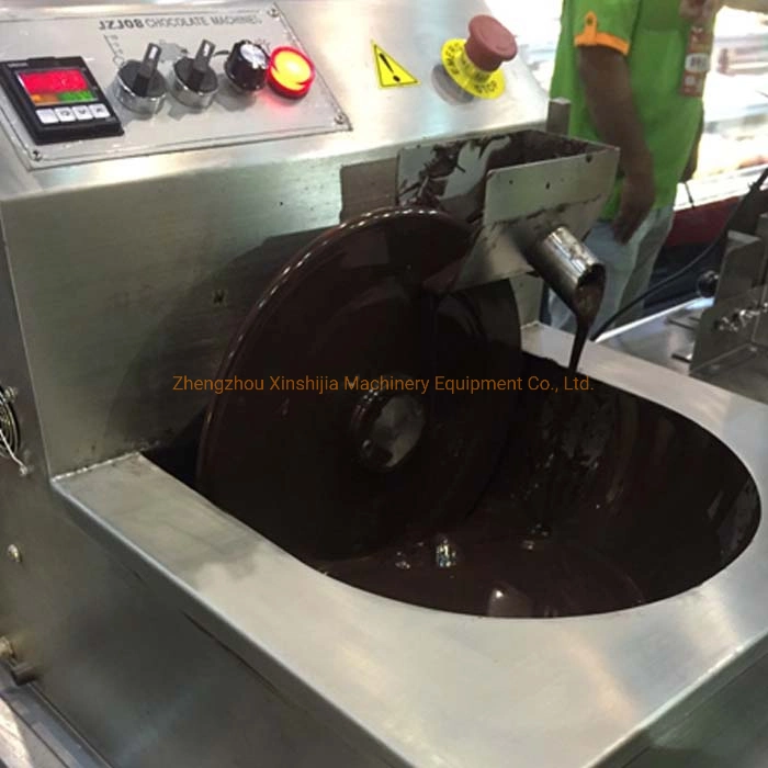 304 Stainless Steel Small 8kg Table Model Chocolate Melting Tempering Casting Moulding Forming Making Processing Machine with CE