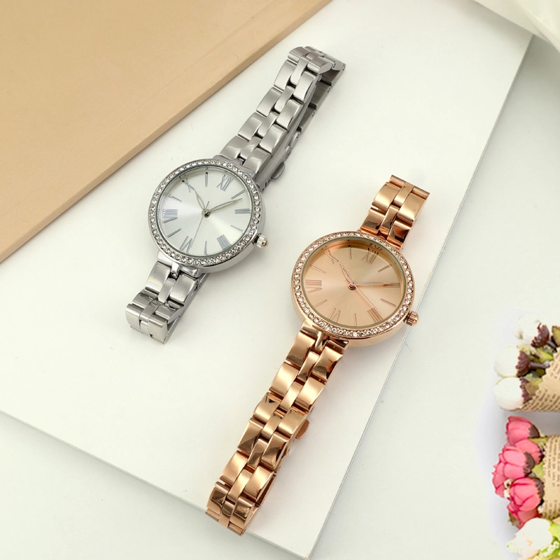 High quality/High cost performance  Quartz Watch Women Fashion Crystal Adjustable Watch Strap Metal Lady Watches