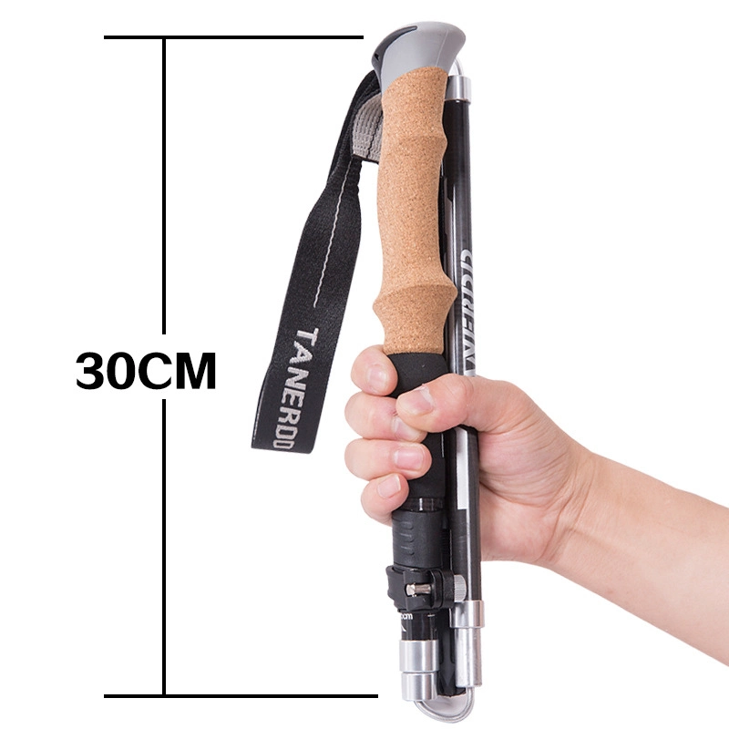 Bewe Bulk Sale Anti-Skid 5 Sections Lightweight Telescopic Foldable Carbon Trekking Poles