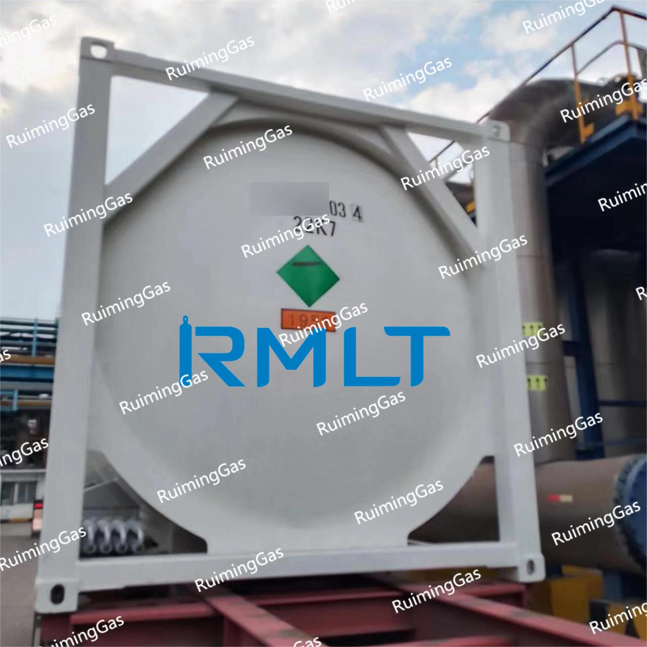 5m3 Stainless Steel Cryogenic Liquid Nitrogen/Oxygen/Argon Storage Tank Price for Metallurgy Liquid Argon Gas Filled in ISO Tank