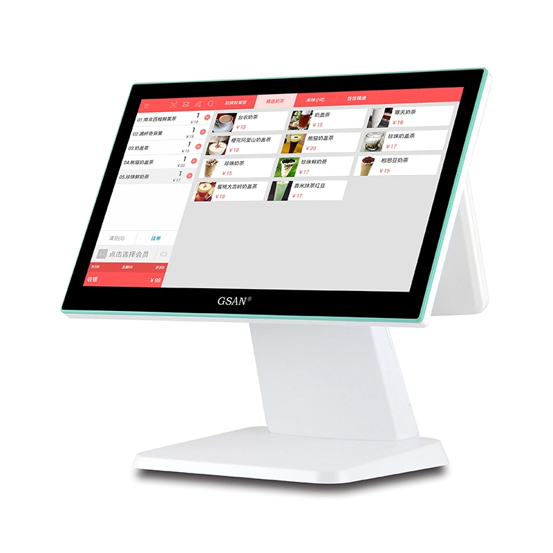 Windows 15.6 Inch Touch Screen POS System with 11.6 Inch Customer Display
