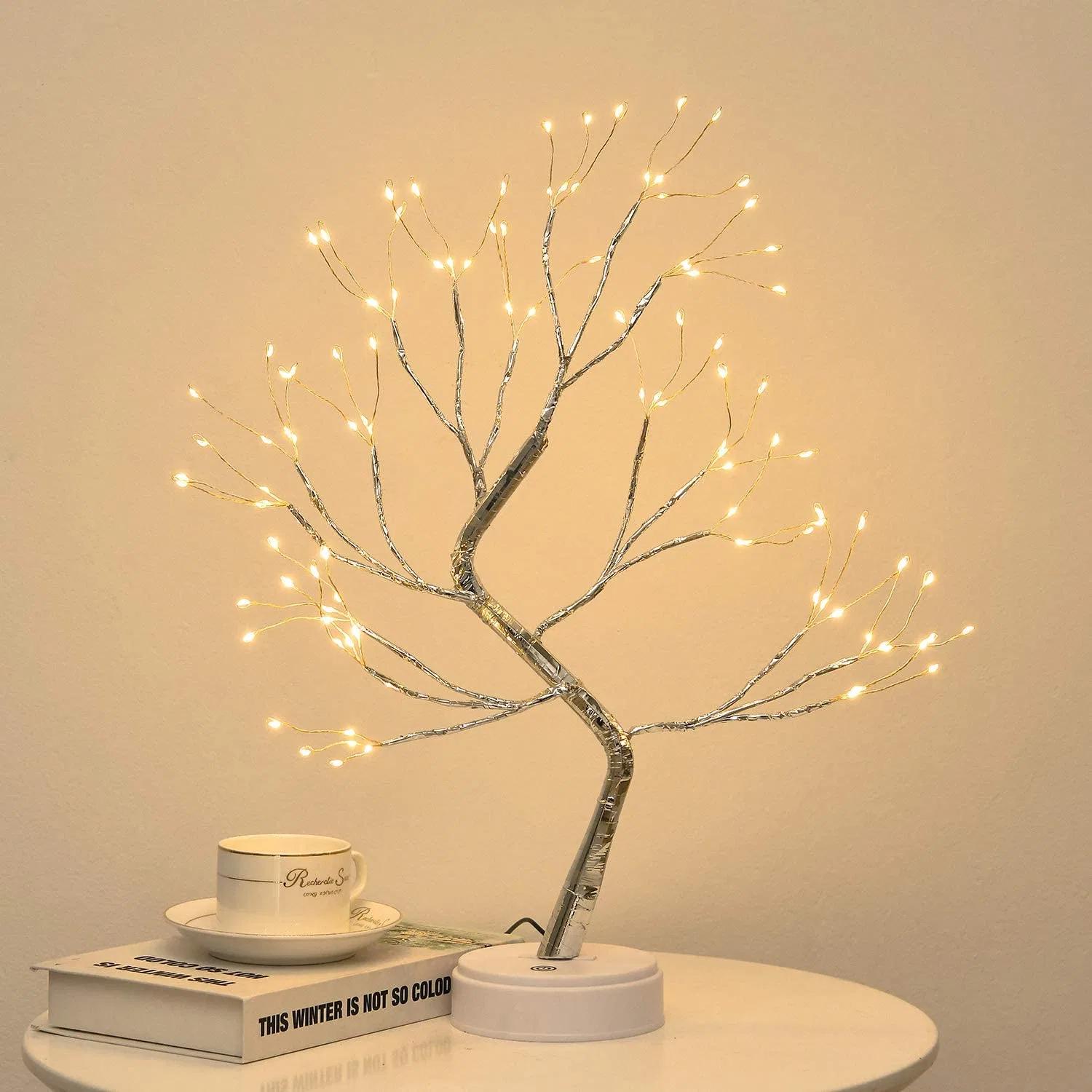 Christmas Decor Desk Home DIY Artificial Light Adjustable Fairy Tree Lamp for Gift Festival Holiday