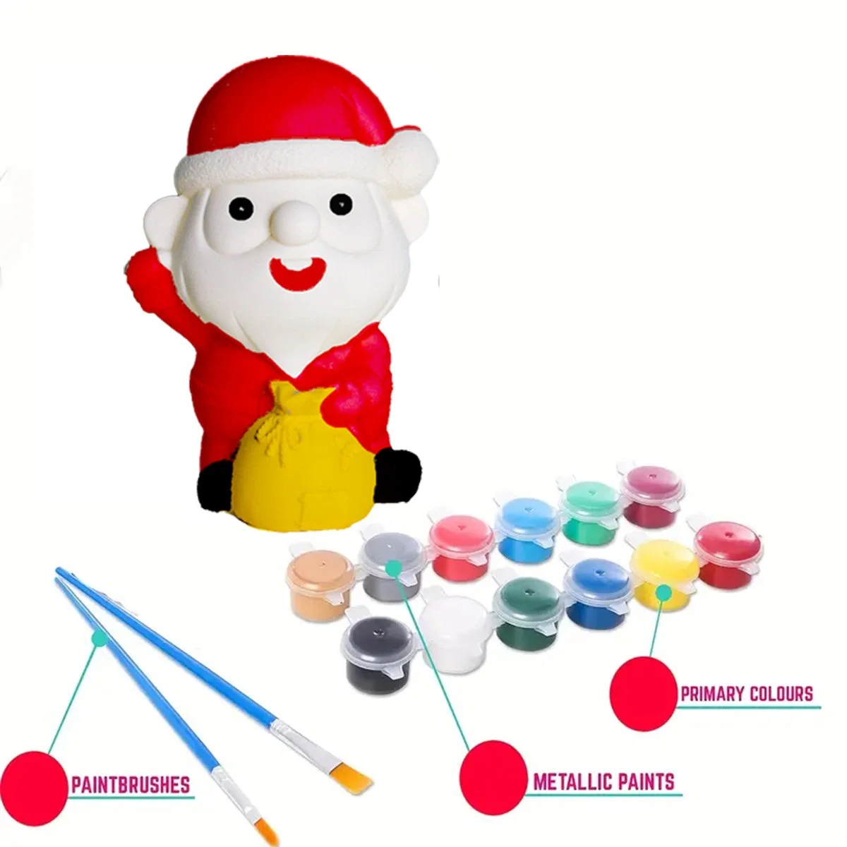 Nouveauté DIY Tirelire Santa Claus Boîte d'argent pour les enfants Un don de Noël