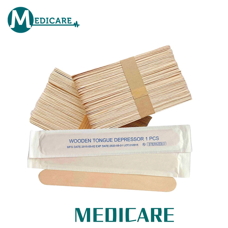 Child 140 mm Disposable Wooden Medical Sterile Tongue Depressor