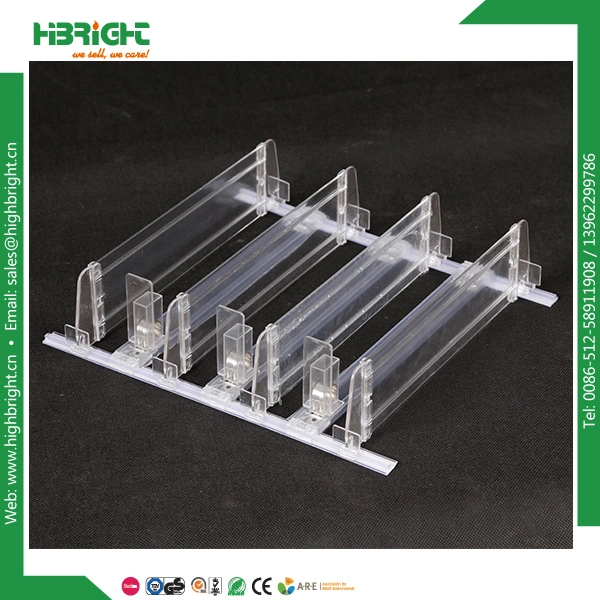 Supermarket Adjustable Divider Cigarette Shelf Pusher Tray