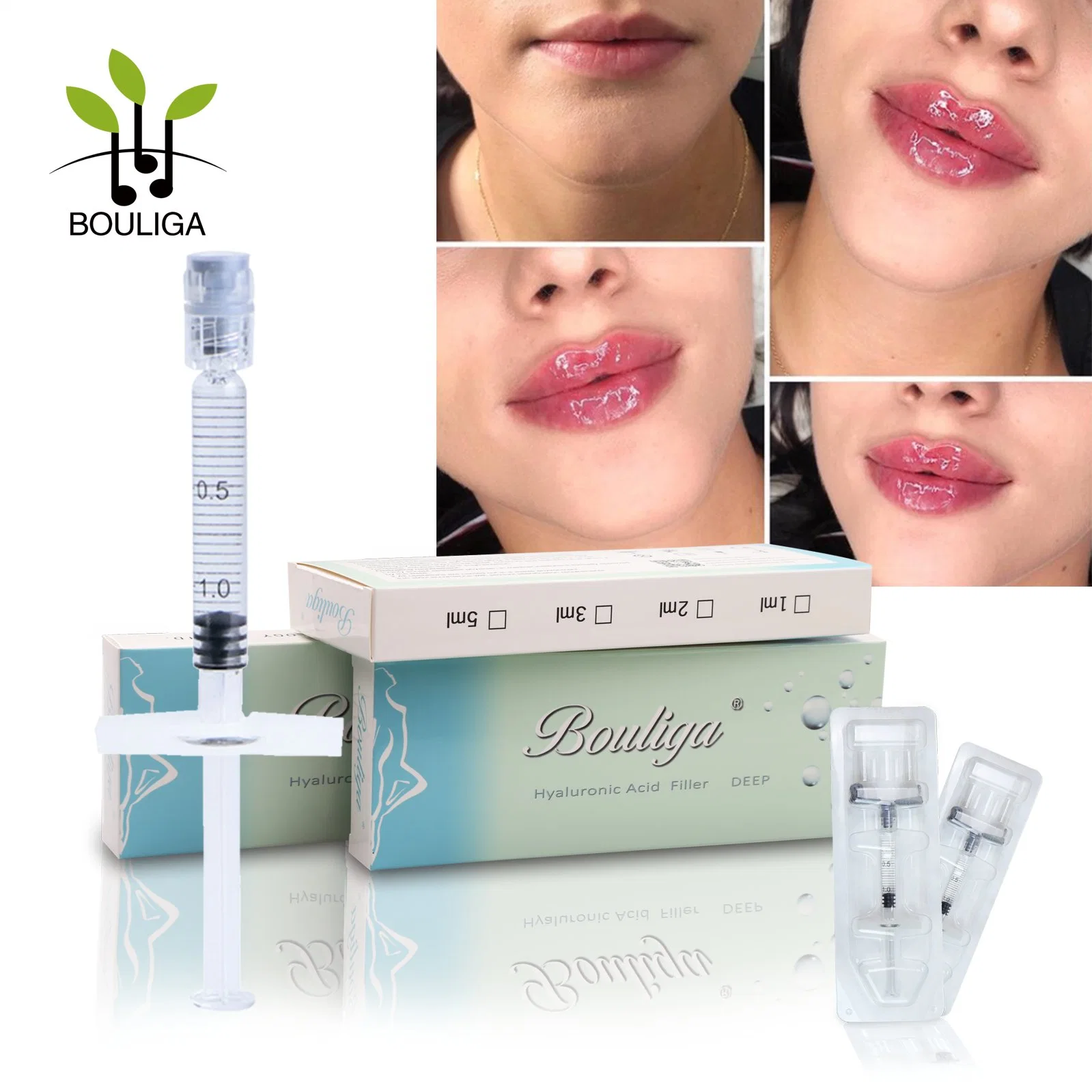 Sodium Hyaluronate Gel Ha Filler Lip Injections Hyaluronic Acid Injections Good for Skin