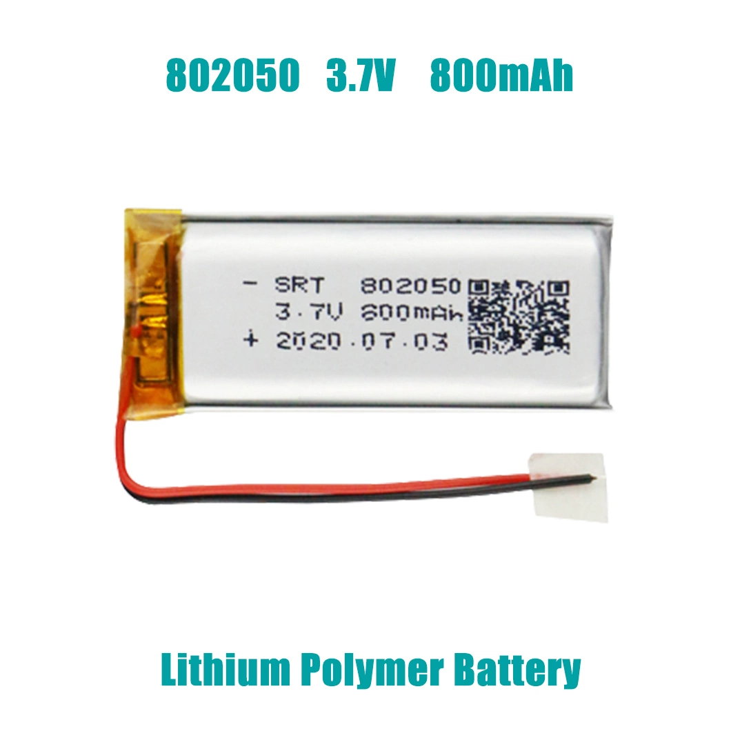 802050 3,7V Lithium-Ionen-Akku mit Schnellladevorrichtung 800mAh Lithium-Polymer-Pack