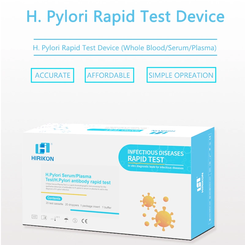 Test de diagnostic rapide de l'antigène sérique/plasma du kit H. pylori précis de Hirikon