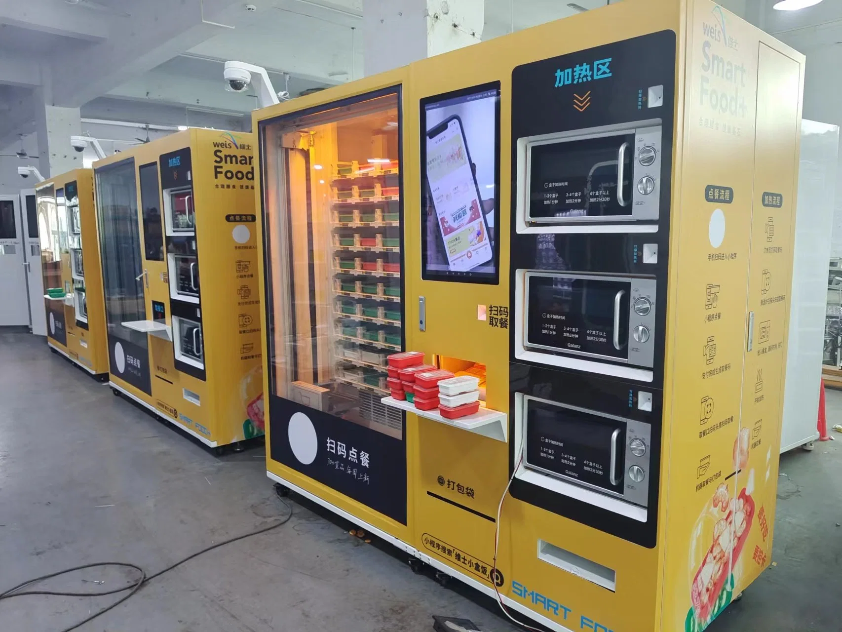 Kundenspezifische Halbautomatische Heiße Lebensmittel Heizung Vending Machine Lieferant