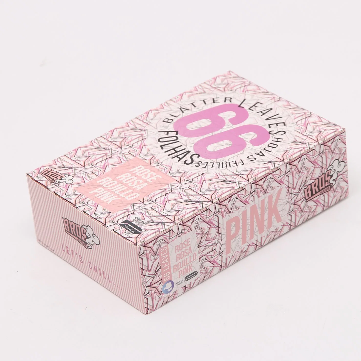 New Products of Bros Pink 66L Rice Paper Rolling Paper King Slim Size