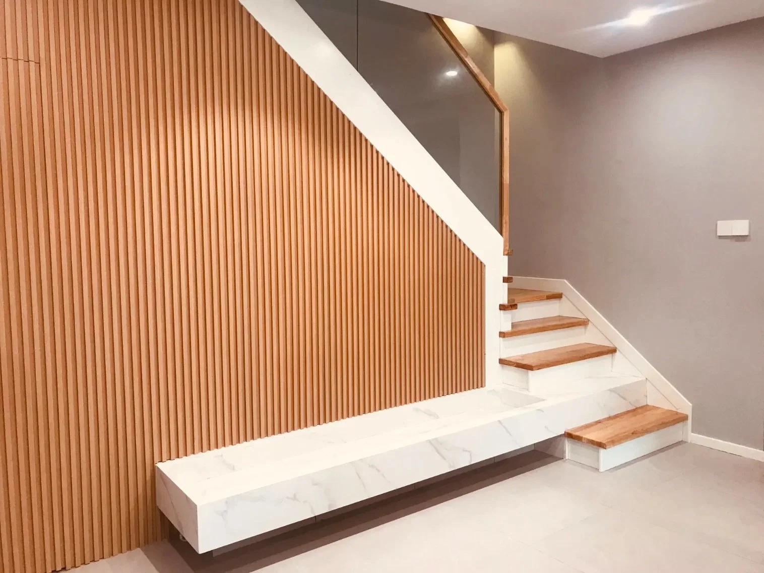 Waterproof Composite Wooden Grain PVC WPC Wall Panels