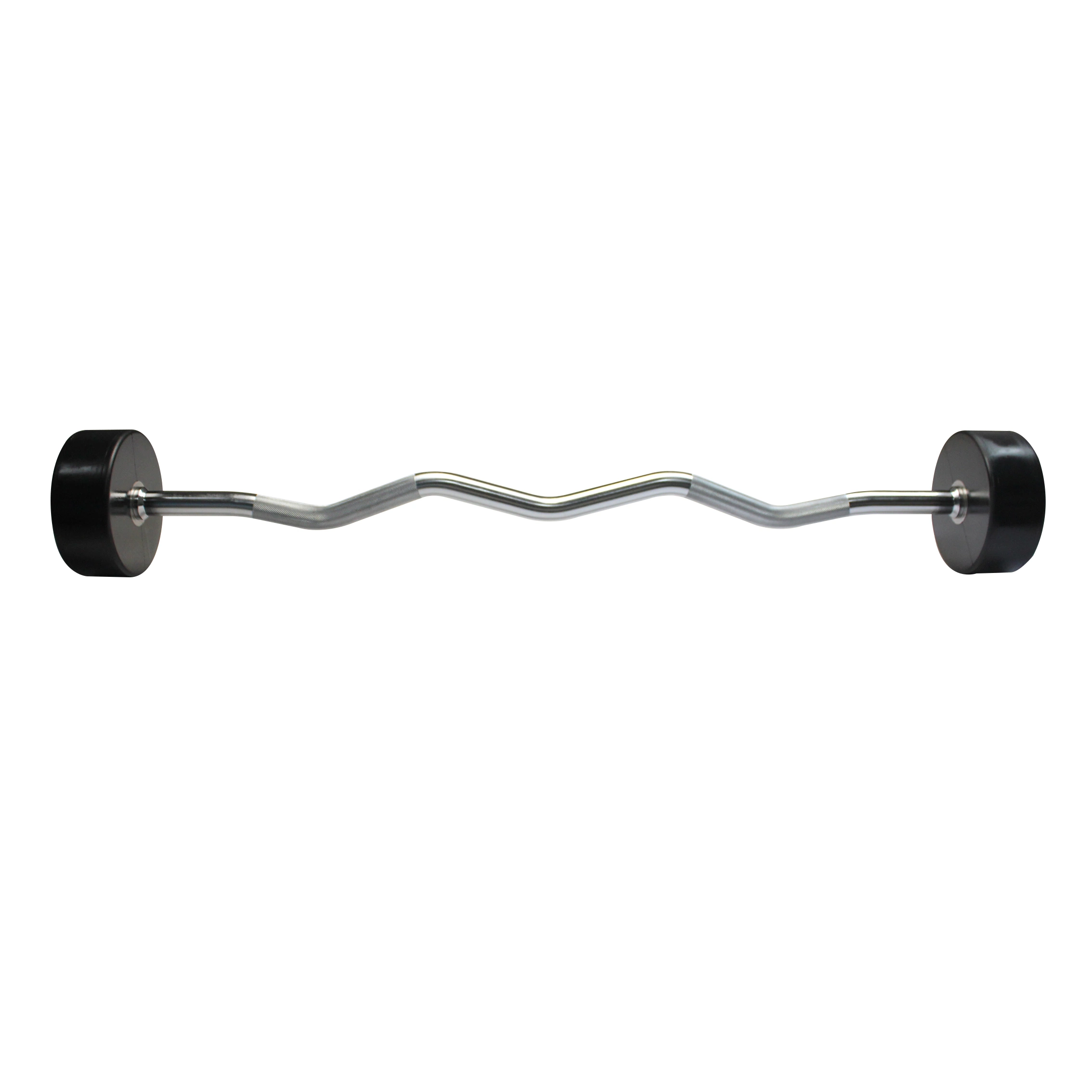 PU Straight Barbell Weight Lifting for Gym Training Barbell Curl Bar 10-50kg and TPU Curl Barbell