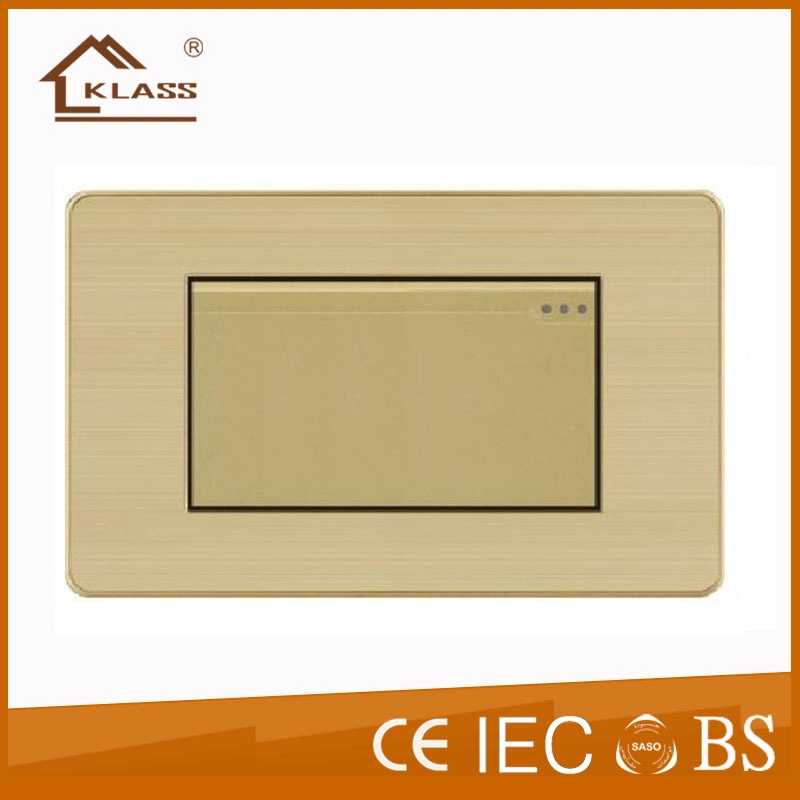 Aluminum Metal Clab Two Gang One Way Power Switch