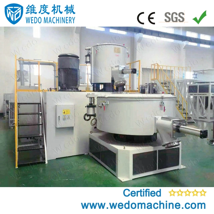 High Speed Raw Material PVC Powder Plastic Mixer Machine, Hot and Cold Plastic Mixer