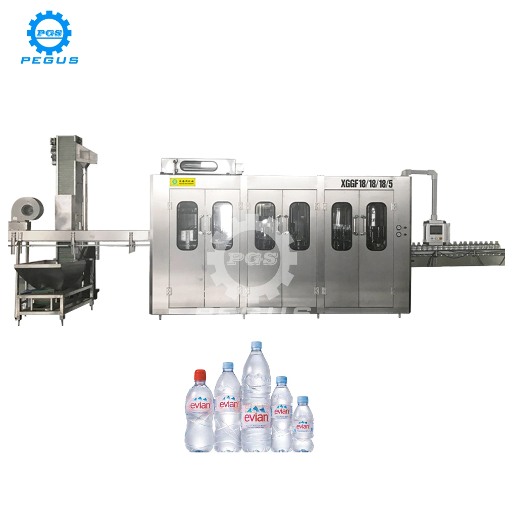 Manufacture Factory Pet Plastic Bottle Beverage Soft Drink Fill Sparking Mineral Pure Water Aqua Juice Liquid Filling Automatic Bottling Machine Price