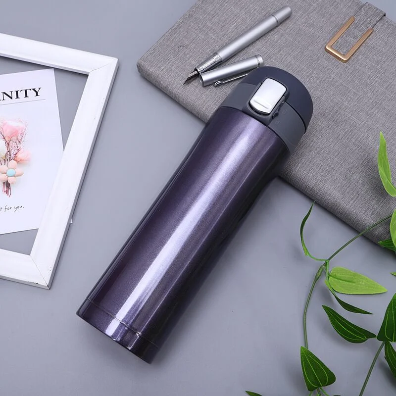 500ml Double Wall Stainless Steel Vacuum Flask with Safe Lock Cap