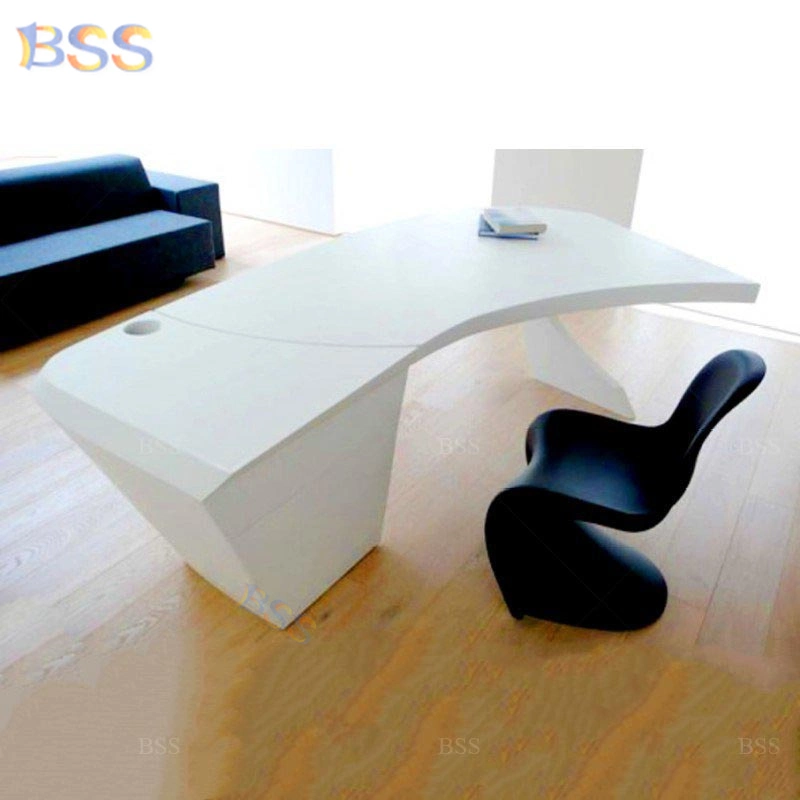 High End Modern Luxury White Office Furniture Desk