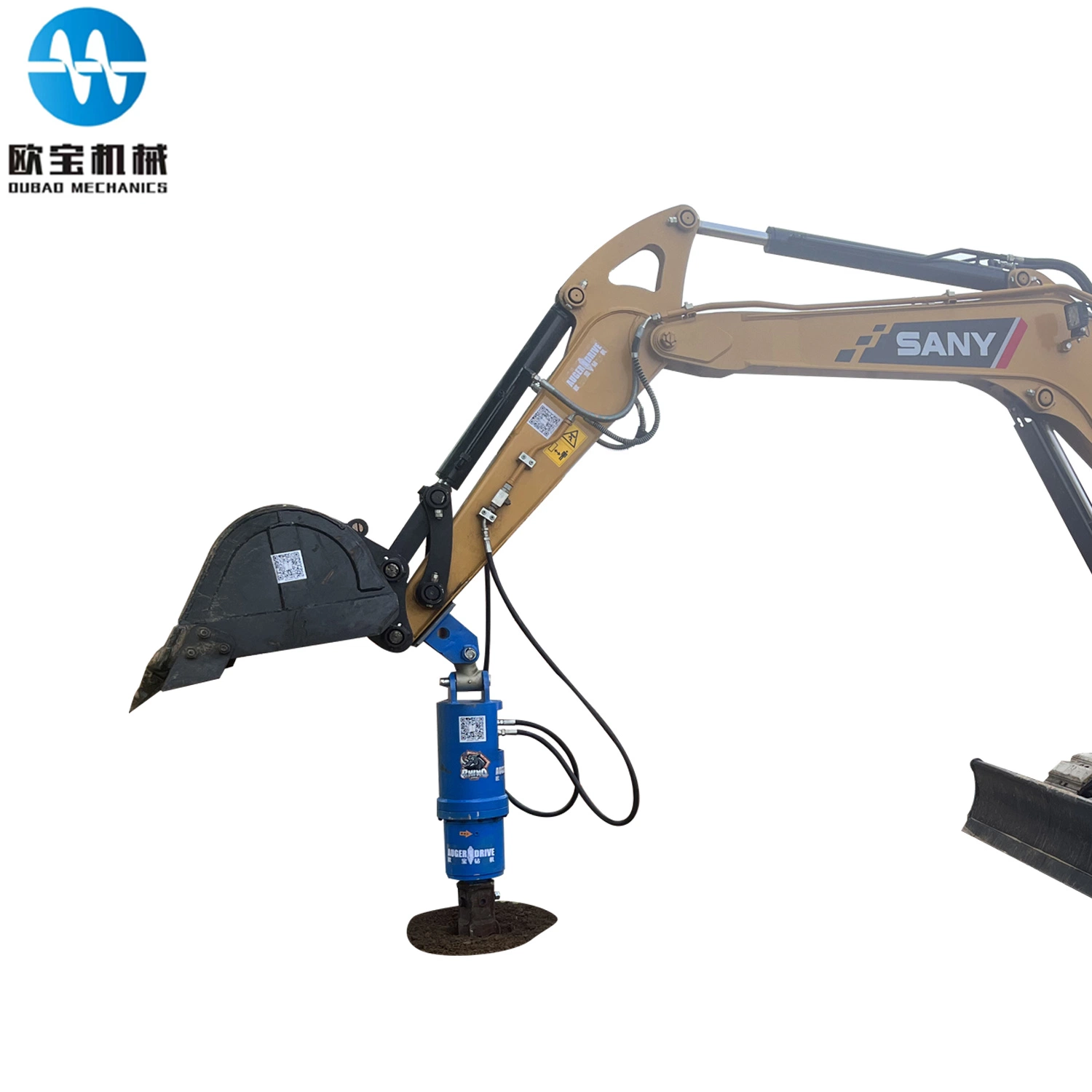 2023 Excavator Attachment Hydraulic Earth Auger Drill with Reduction Gearbox for Sale