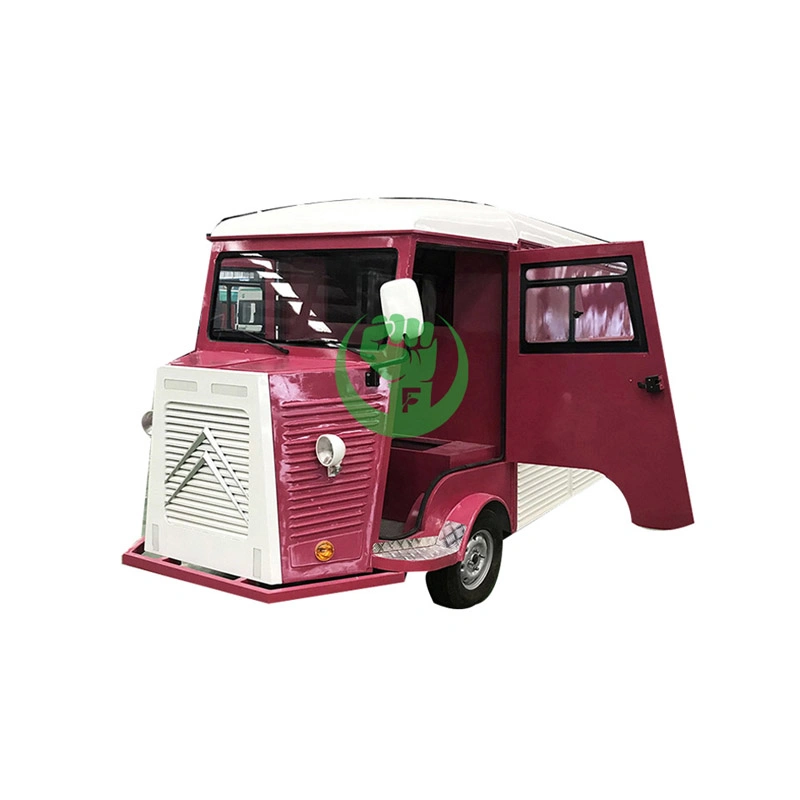 China Mobile Vintage Bus Food Truck Van Electric Coffee Cart