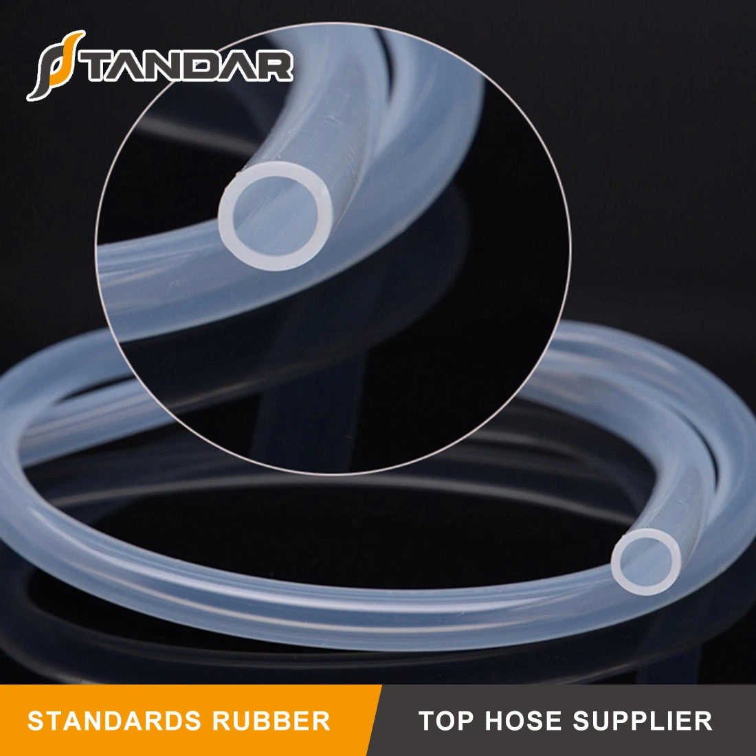 FDA Food Grade High Temp Soft Thin Wall Platinum Cured Clear Silicone Rubber Tubing