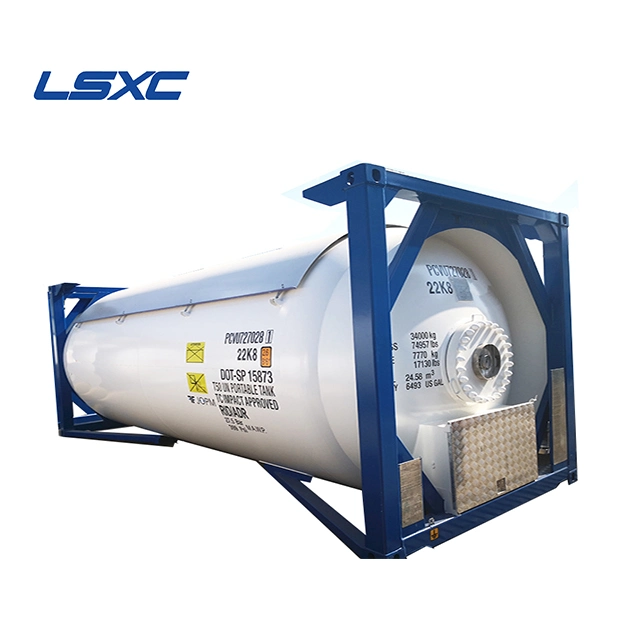 T50 Depósito contenedor ISO GPL /20 pies de T50 contenedor cisterna para el transporte por carretera