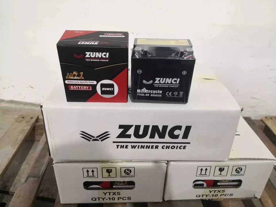 Motorcycle Parts Zunci Battery 12n9l-BS Good Starter Performance battery for Honda Kawasaki Universal Motorbike Accessory