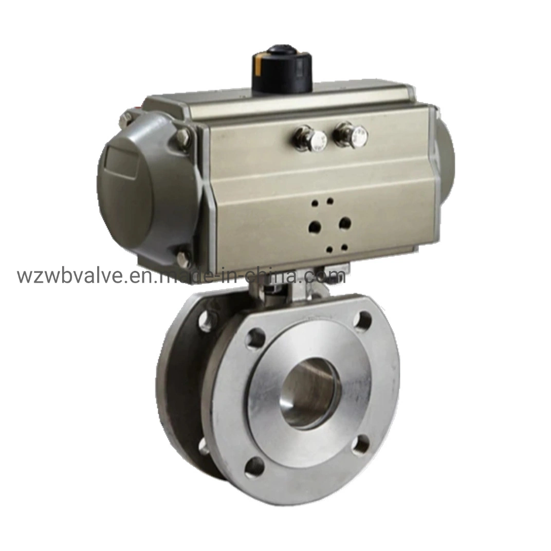 Precision Silicon-Sol Investment Casting Stainless Steel 1PC Wafer Type Flanged Ball Valve