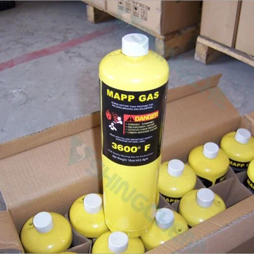 precio de fábrica Mapp Gas 16oz 453,6g soldadura fuerte con Cilindro desechable