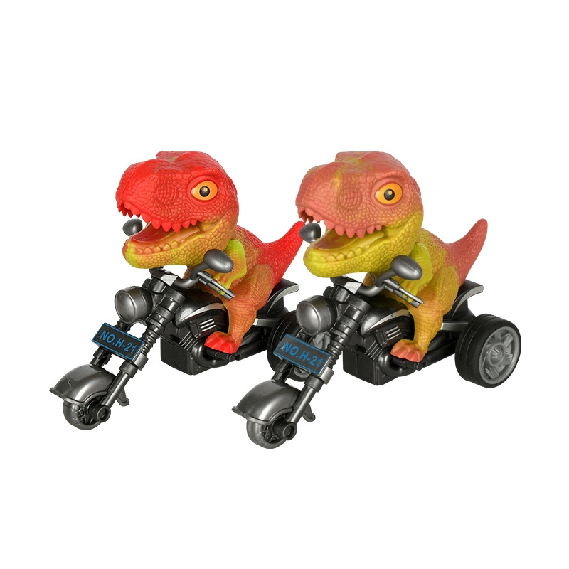 New Design Plastic T-Rex Motorcycle Animal Model Car Toy Kids Inertial Animal Vehicle Toy