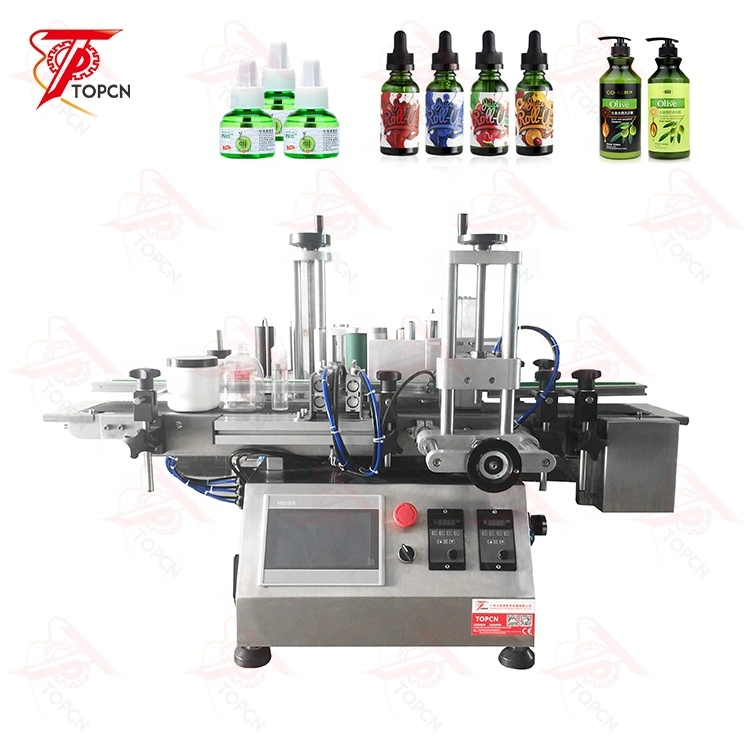 Automatic Desktop Sticker Glass Bottle Labeling Machine with Digital Printing