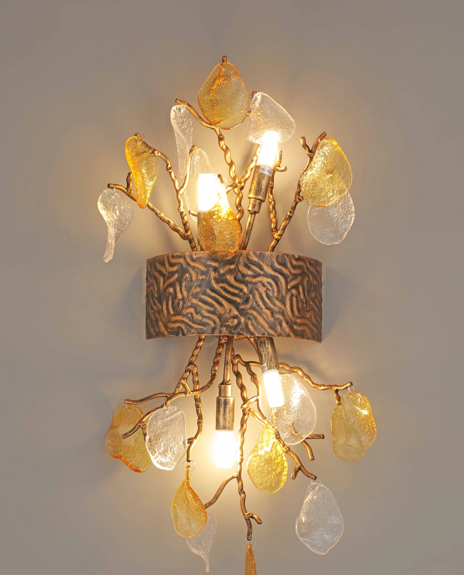 2022 Meerosee Vente en gros laiton Golden Wall Lamp moderne cuivre Sconce Léger