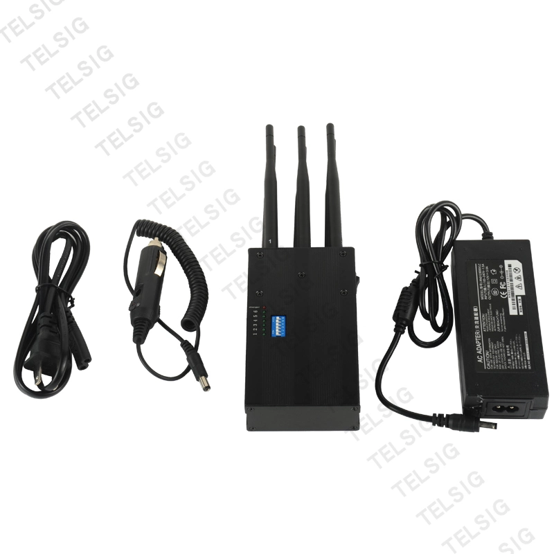 Portable 6 Antenna Portable GPS Jamming Cell Phone Mobile Signal Jammer Locations