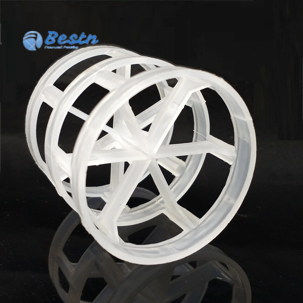 PP, PE, PVC, PVDF PTFE Pall Ring for Mass Transfer Tower Packing