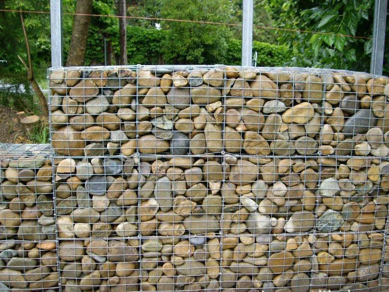 Leadwalking 2X1X1M Galfan Zinc cable gabion Caja de retención de pared/1X0.5M Galvanizado Malla de alambre soldado malla de gaviones Cage de piedra malla de alambre