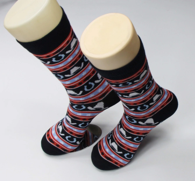 Custom Sock Happy Design High Elastic Breathable Sock Cotton Fashion Men Socks