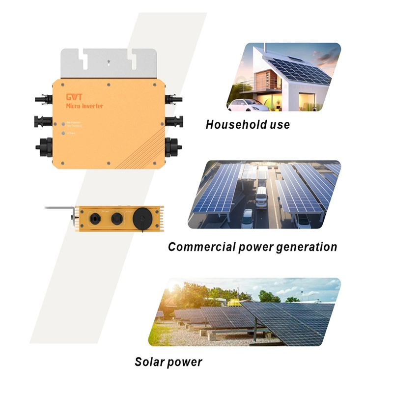 Gwatt Gmi600A Grid Tie PV Solar Inverter onda sinusoidal pura 600W Micro inversor del sistema Solar