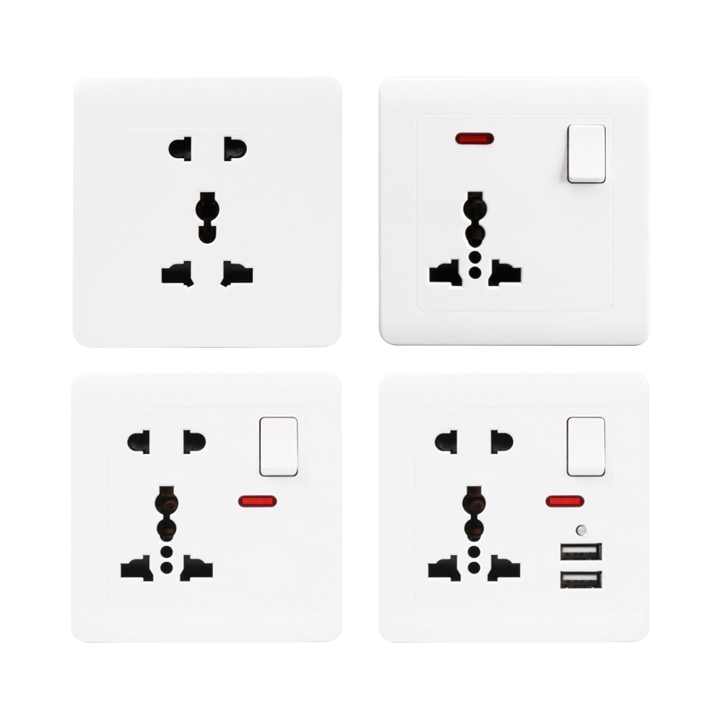 Mf 5 broche de l'électricité d'alimentation de la prise de courant murale universel 250V 16A