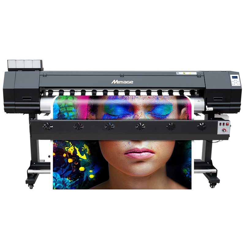 تصنيع علامة تجارية Mimage Digital Inkjet طباعة بمذيب صديق للبيئة ذات تنسيق كبير طابعة راسمة آلات Impresora