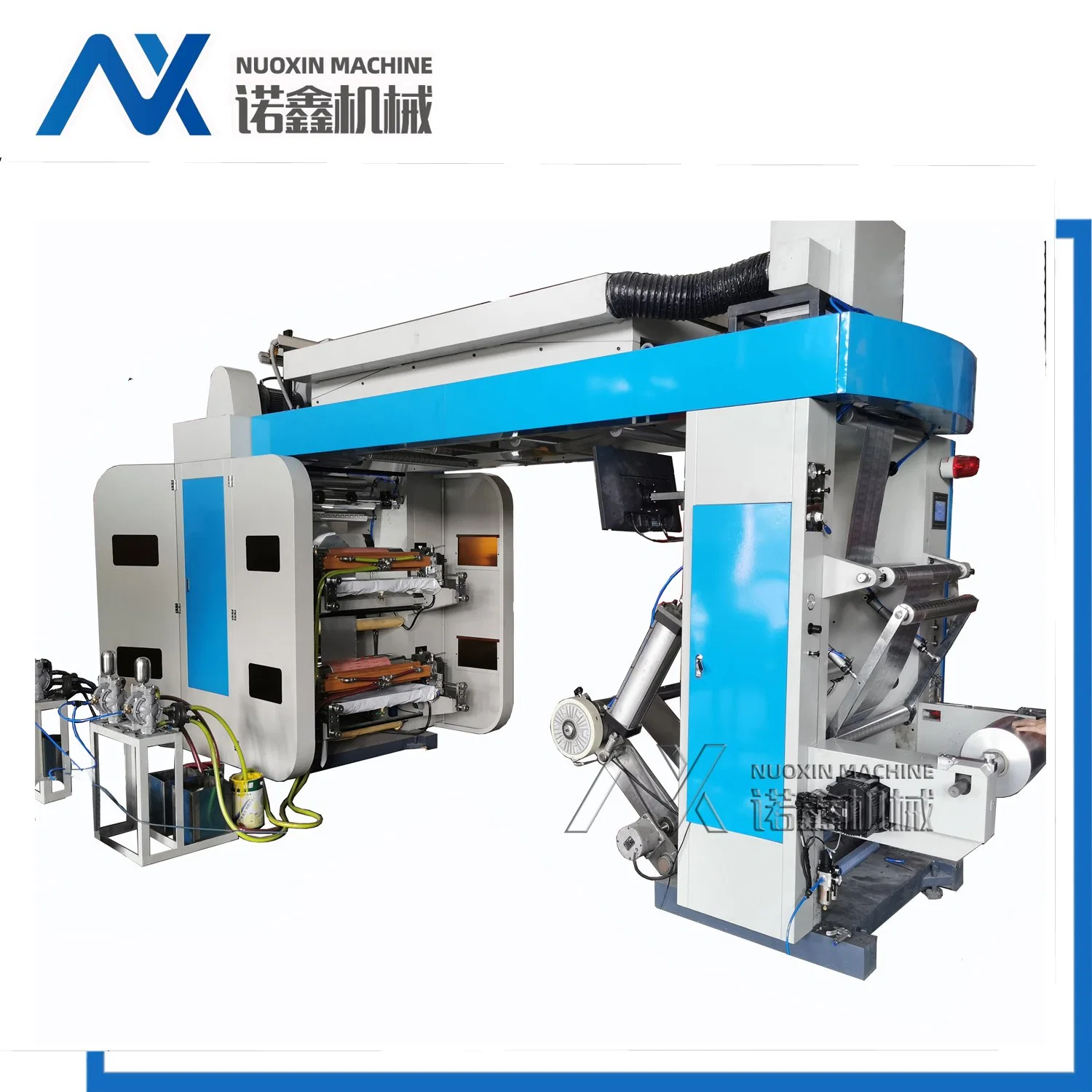 Six Colour Flexographic Printing Machine with Ceramic Anilox Roller