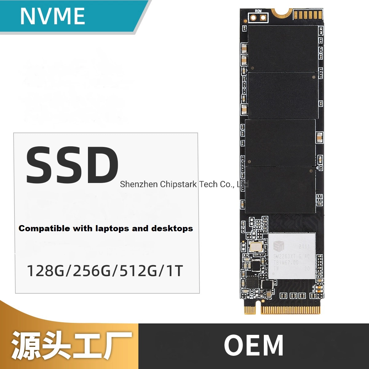 Chipstark Nvme M. 2 SSD 500g 1tb Hard Drive HDD Hard Disk 250GB 2tb Solid State Drive Pcie for Laptop PC