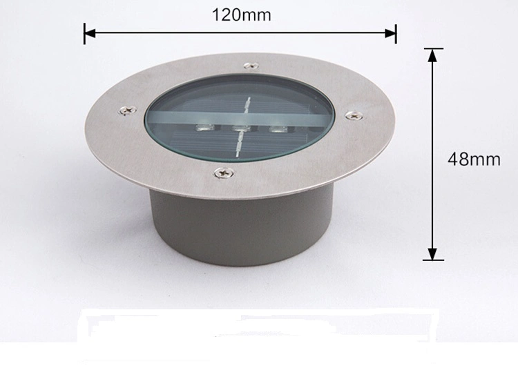 Waterproof Optical Sensor Large Deck Path Garden Solar LED Lamp Light