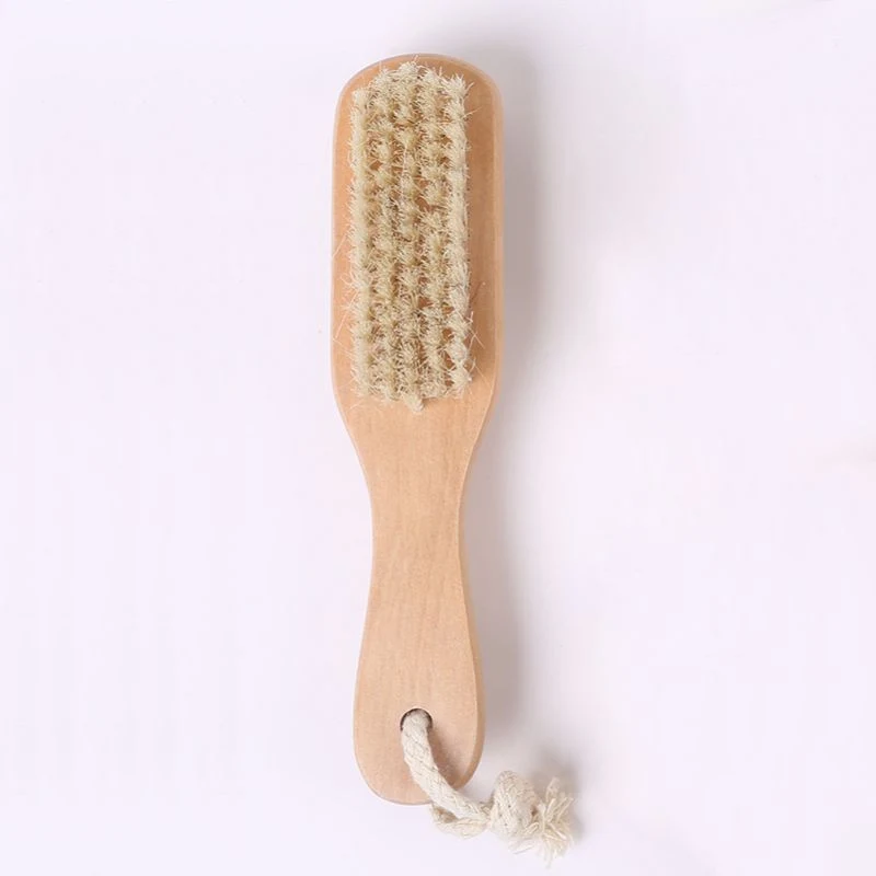 Premium Bamboo doppelseitige Bad Dusche trockene Körper Bürste für trocken Hautzähneln Peeling Bad Brush Set