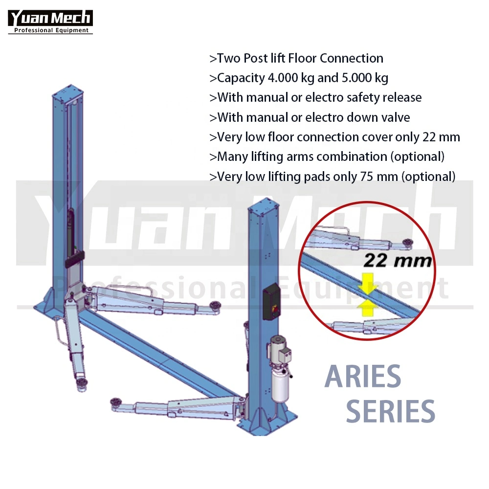 Auto Parking Hydraulic 2 Post Car Lift for Garage