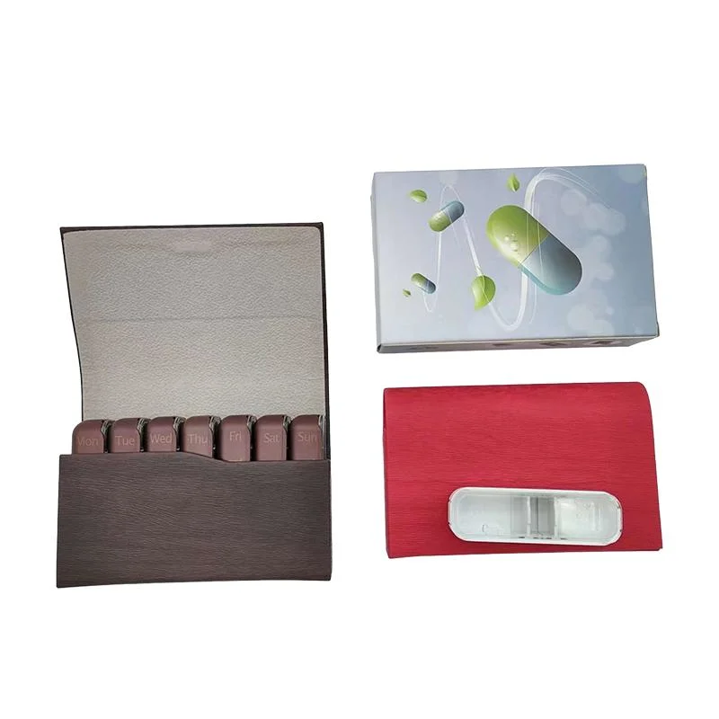 Мини-контейнер для таблеток органайзер Пластиковые 7 дней Еженедельные футляры для таблеток Коробка