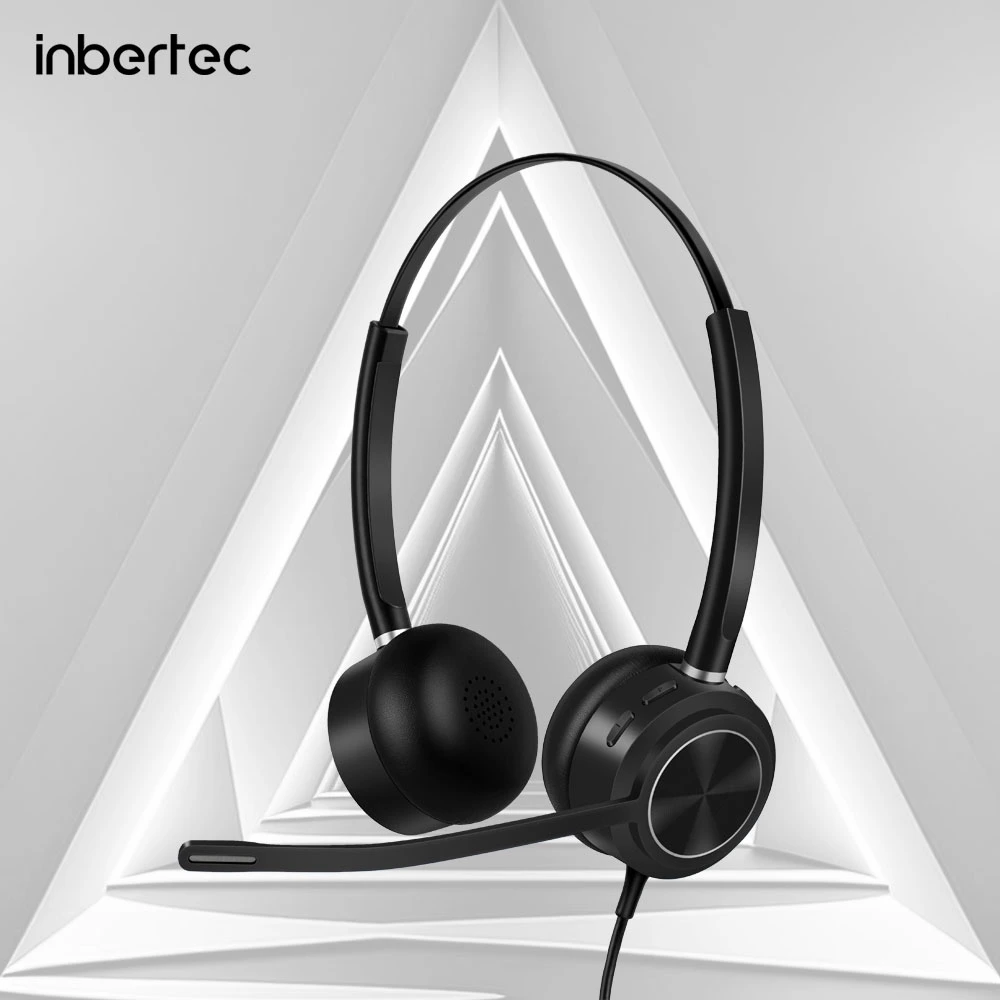 Compatible Noise-Canceling Call Center Wired Headset for Office
