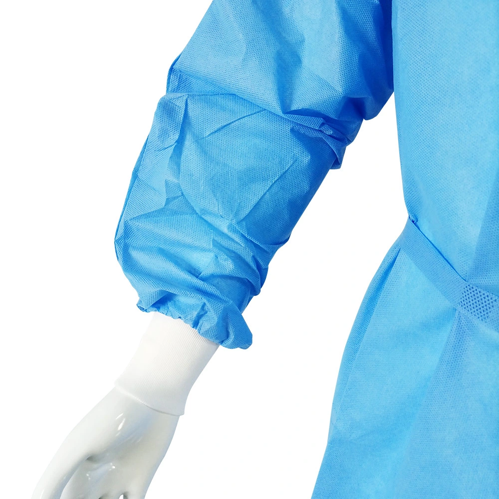 Disposable Blue SMS Nonwoven Nurse Doctor Uniform