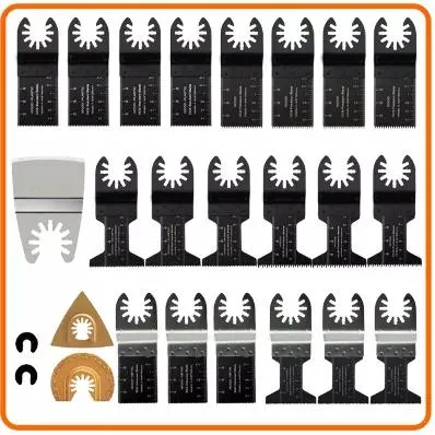 23 PCS Kit Semicircle Oscillating Multi-Tool Saw Blade Set