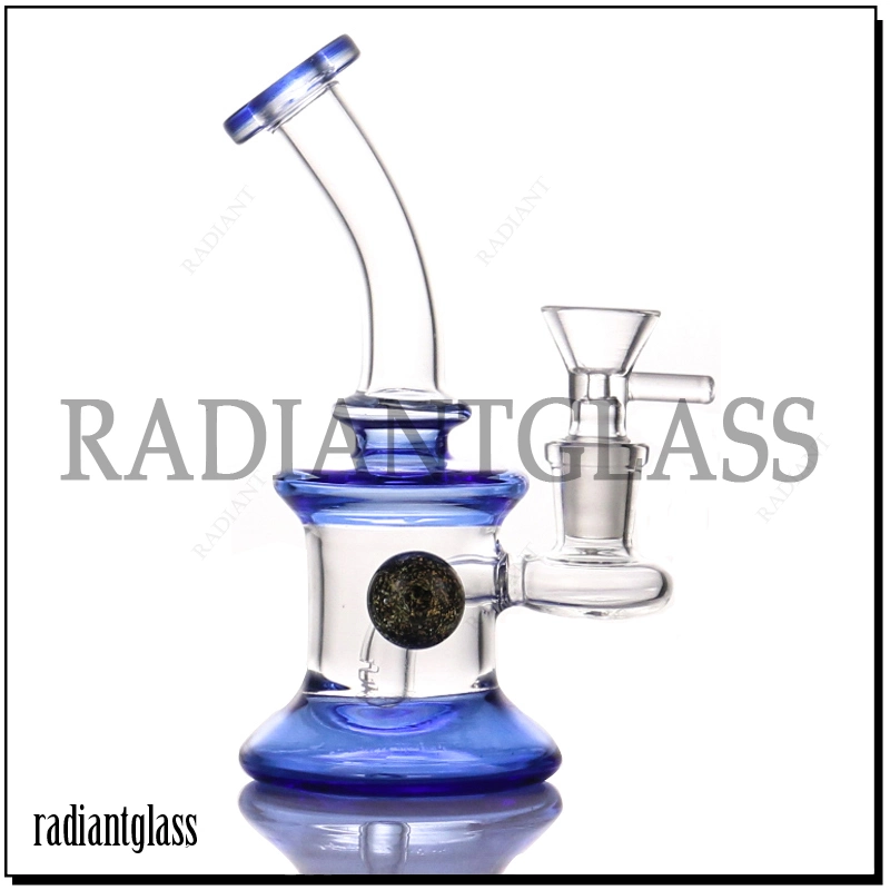 Glass DAB Oil Rigs with Bent Mouthpiece