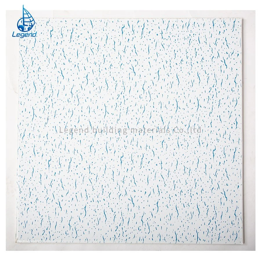 Light Weight Cinemas Hotel Decoration Gypsum Ceiling Tile Waterproof PVC Laminated