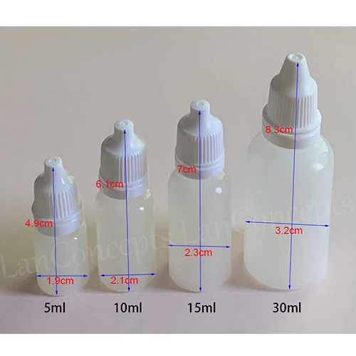 5ml Squeezable Plastic Dropper Bottle Eye Liquid Bottles Medicine Bottle Lab Squeezable Dropper Bottle 3ml 10ml 15ml 20ml 25ml 30ml for Option